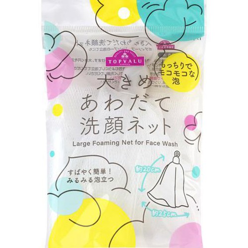 大きめあわだて洗顔ネット 1個 トップバリュ Green Beans | グリーン