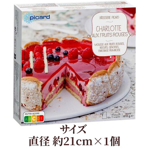 ピカール 赤いフルーツのシャルロットケーキ【冷凍】 直径 約21cm x 1個