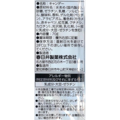 春日井製菓 つぶグミカタイソーダ 70g