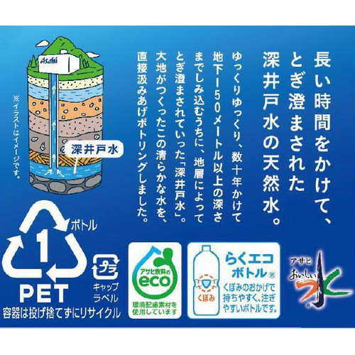 アサヒ飲料 おいしい水富士山 1ケース 2000ml x 6本