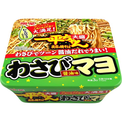 明星 一平ちゃん わさびマヨ大盛 163g
