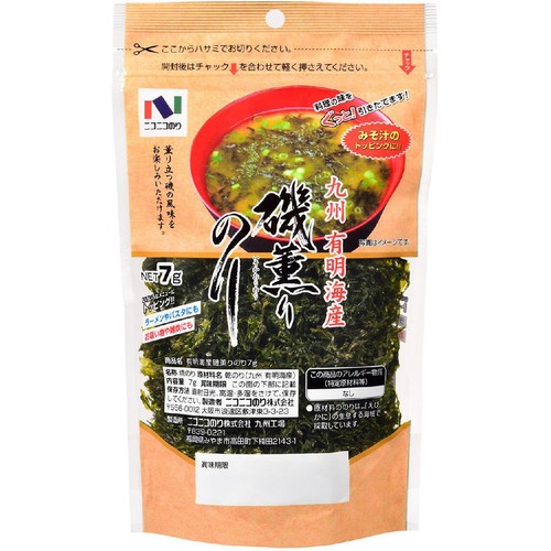 ニコニコのり 有明海産磯薫りのり 7g