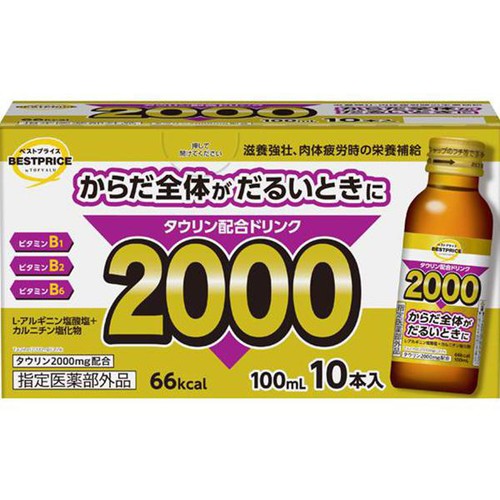 【指定医薬部外品】タウリン配合ドリンク2000 (10本セット) トップバリュベストプライス