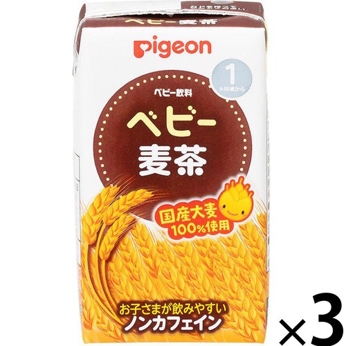 ピジョン ベビー麦茶 1ヵ月頃から 125ml x 3個パック