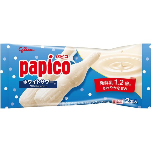 江崎グリコ パピコ ホワイトサワー 80ml x 2本 Green Beans | グリーン