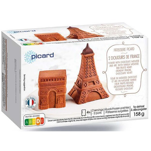 Moe】2枚まとめ買い エッフェル塔・凱旋門カナッペプレート Moe】2枚