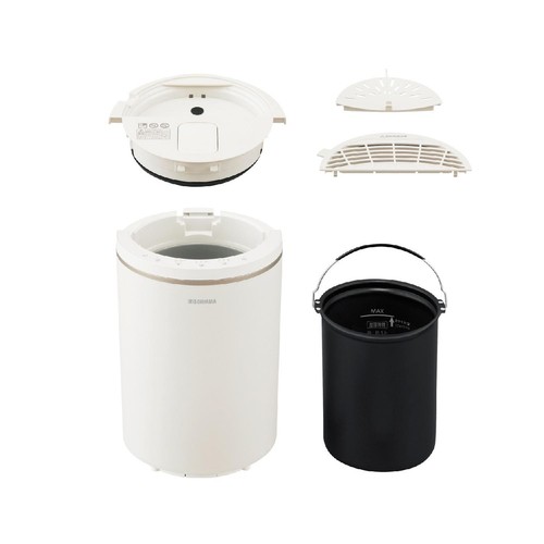 アイリスオーヤマ 丸洗いスチーム式加湿器 AHM-MHU60A-W Green Beans