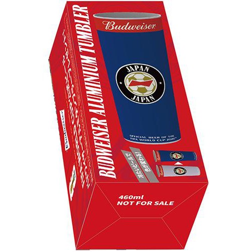 【5%】 バドワイザー W杯大会デザインタンブラー付き (青)  1ケース 330ml x 24本