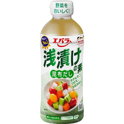 エバラ食品 浅漬けの素 昆布だし 500ml