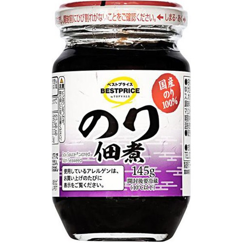 国産のり100%のり佃煮 145g トップバリュベストプライス