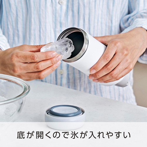 ドウシシャ そこまで洗えるボトル500ml ブルー 水筒 SAMB500BL