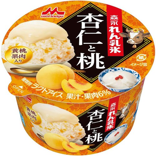 森永乳業 森永れん乳氷 杏仁と桃 140ml
