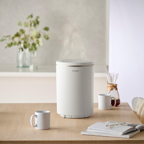 アイリスオーヤマ 丸洗いスチーム式加湿器 AHM-MHU40A-W Green Beans