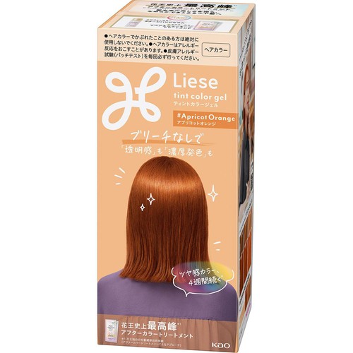 花王 リーゼ ティントカラージェル アプリコットオレンジ 1個
