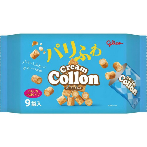 江崎グリコ クリームコロン大袋あっさりミルク 9袋入