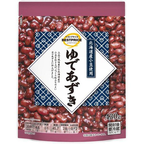ゆであずき 430g トップバリュベストプライス