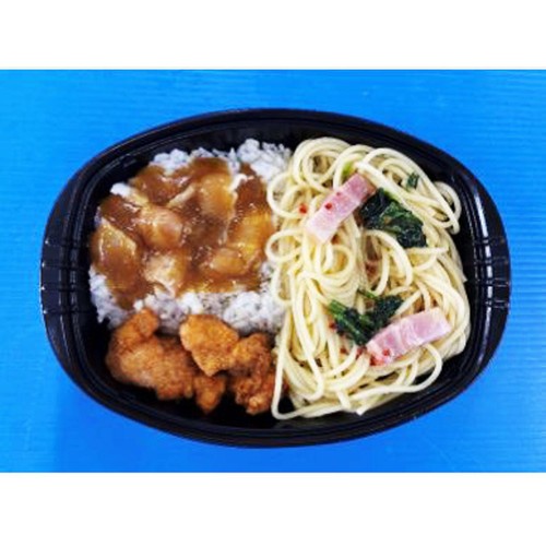 豚スタミナ丼&ぺペロンチーノとからあげ【冷凍】 420g トップバリュベストプライス