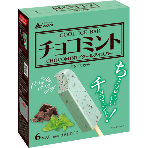 赤城乳業 チョコミント 63ml x 6本入 Green Beans | グリーンビーンズ