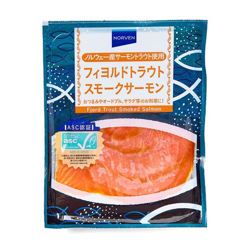 【冷凍】 ASC認証 スモークサーモン 70g