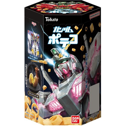 東ハト ガンダムポテコ ブラックペッパー味 23g Green Beans