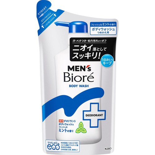 花王 メンズビオレ 薬用デオドラントボディウォッシュ フレッシュなミントの香り つめかえ用 360ml