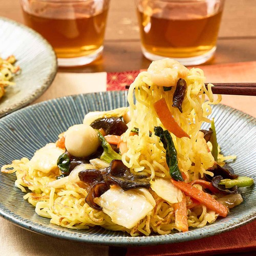 ミールキット えびと6種具材の彩りあんかけ焼きそば 2人前【冷蔵】
