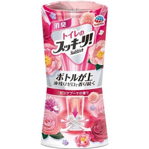 アース製薬 トイレのスッキーリ! 消臭芳香剤 ピンクブーケの香り 400ml