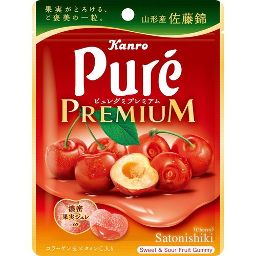 カンロ ピュレグミプレミアム 山形産佐藤錦 54g