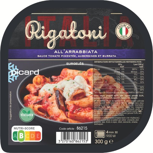 ピカール リガトーニ・アラビアータ【冷凍】 300g