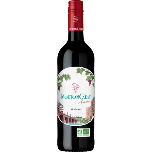 【フランス産】 ムートン・カデ・ルージュ・オーガニック・バイ・ピエール 750ml