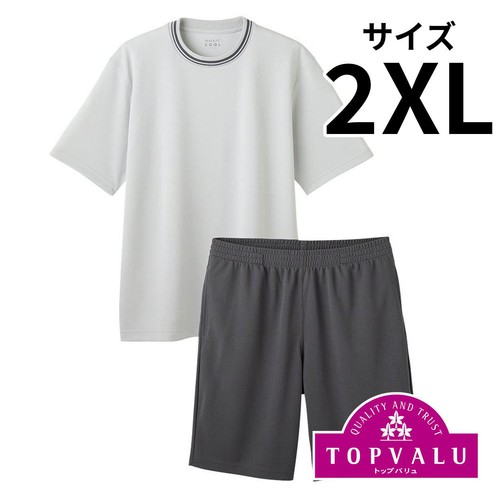 PEACE FIT(ピースフィット) COOL メッシュルームセット 紳士 グレー 2XL トップバリュ