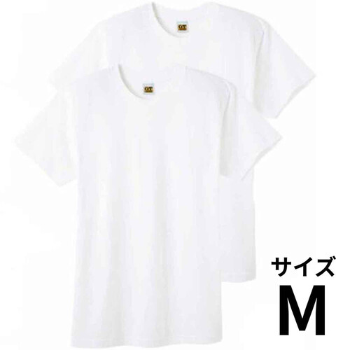 グンゼ 紳士 G.T.HAWKINS 2枚組ベーシックTシャツ M ホワイト