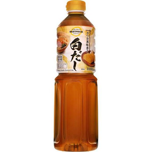 かつお風味香る白だし 1000ml トップバリュベストプライス