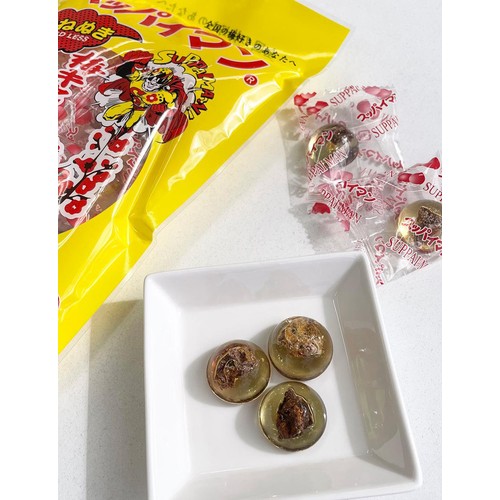上間菓子 スッパイマン たねぬき梅キャンディ 10個 Green Beans