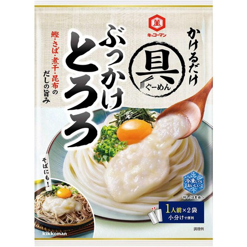 キッコーマン 具麺 ぶっかけとろろ 1人前 x 2袋(84g)