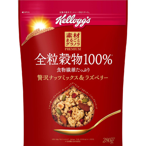 日本ケロッグ 素材まるごとグラノラ 全粒穀物100% ナッツ&ベリー 280g