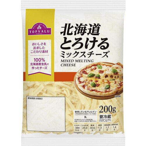 北海道とろけるミックスチーズ 200g トップバリュ Green Beans