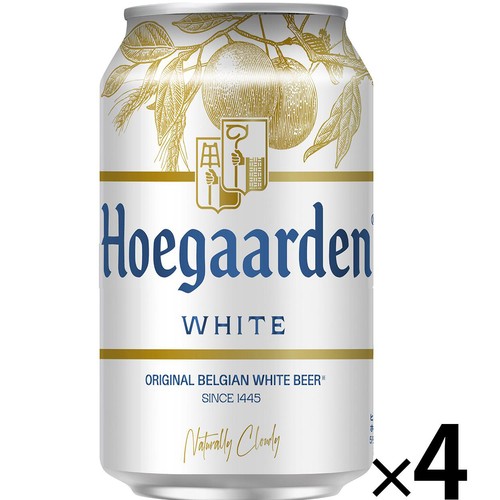 【5%】 AB InBev ヒューガルデン・ホワイト 330ml x 4本