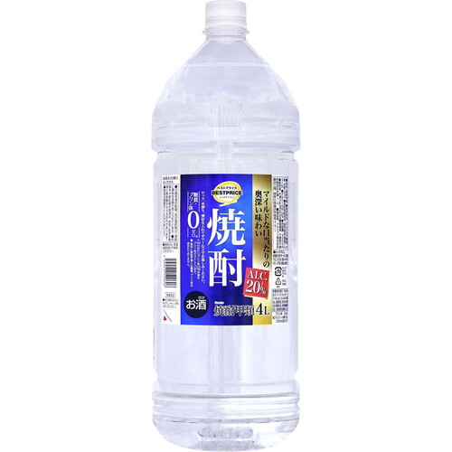 焼酎20度 4000ml トップバリュベストプライス