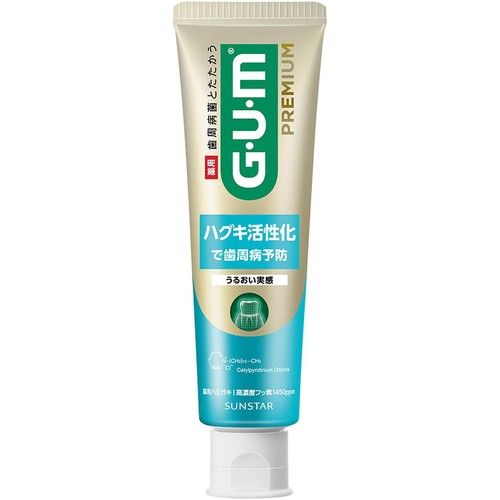 サンスター ガム・プレミアム デンタルペースト ハグキケアうるおい ウォータリーミント香味 85g