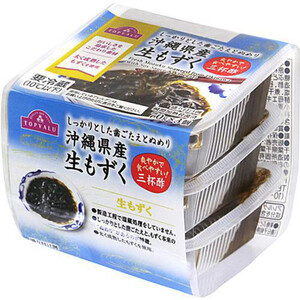 沖縄県産生もずく 三杯酢 70g x 3個 トップバリュ Green Beans