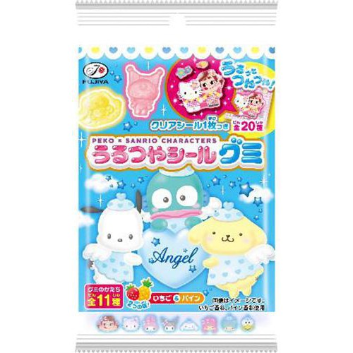 不二家 ペコ × サンリオキャラクターズ うるつやシールグミ 6粒入