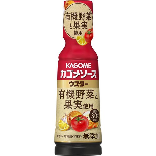 カゴメ 有機野菜と果実使用ソースウスター 175ml
