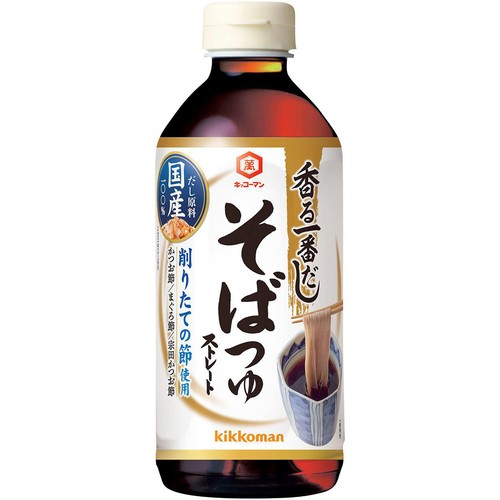 キッコーマン 香る一番だし そばつゆ 500ml