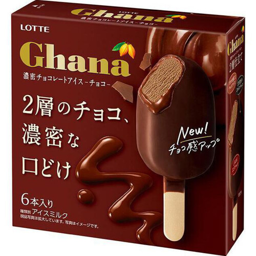 ロッテ ガーナ 濃密チョコレートアイスチョコ 55ml x 6本入