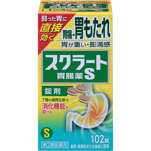 【第2類医薬品】スクラート胃腸薬S錠剤 102錠