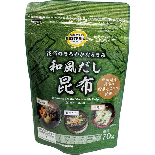 和風だし昆布 70g トップバリュベストプライス