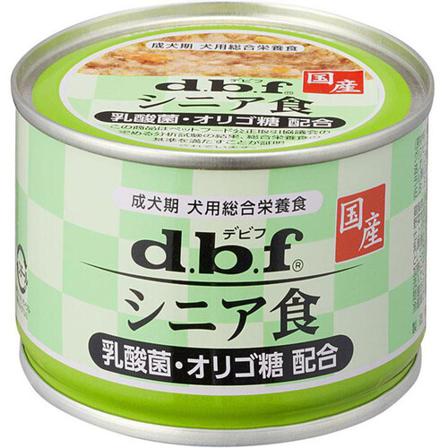 【ペット用】 デビフ・ペット 国産 シニア食 乳酸菌・オリゴ糖配合 150g