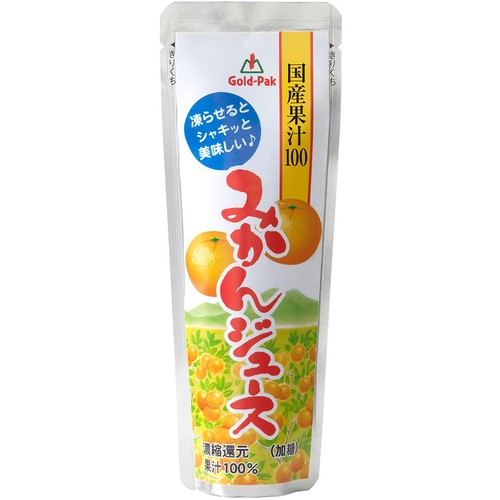 ゴールドパック 国産果汁100% みかんジュース 80g