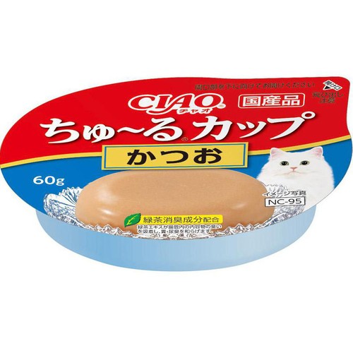【ペット用】 いなば CIAO ちゅ〜るカップ かつお 60g